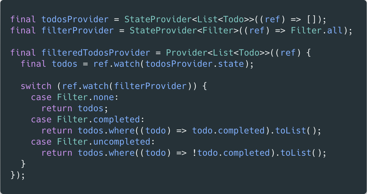 Combining providers